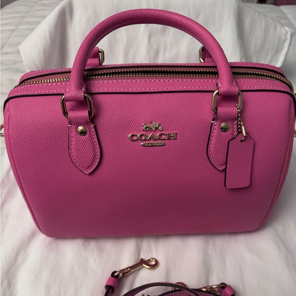 Coach- Barbie pink Rowan bag - Picture 1 of 7